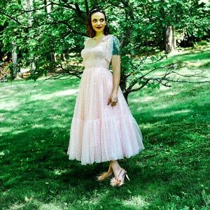 Teuta Matoshi Rose Pink Hearty dress